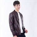 3 Colors Men Leather Jacket 4