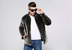 3 Colors Men Artificial Fur Jacket