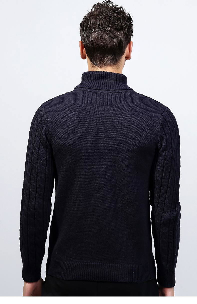 High-necked Men Base Sweater