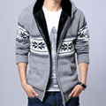 Thickened Hooded Men Sweater Coat