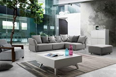 New House Furniture Sectional Cushion Fabric Living Room Sofa Set Designs