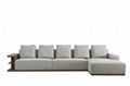 Italy Latest Design Wooden Soft Living Room Furniture Fabric Sofa Sets