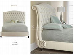 Modern Bedroom Furniture Wood Fabric