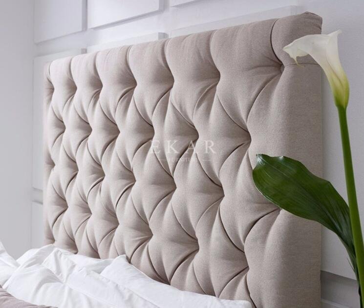 Italian Modern Furniture Supplier Wooden Fabric Bed Room Set