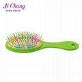 Promotion colorful oval style hair brush 3