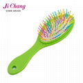 Promotion colorful oval style hair brush 2