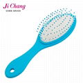 Promotion colorful oval style hair brush 4