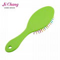 Promotion colorful oval style hair brush 5