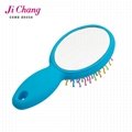 New design plastic hair comb mirror hair brush 4