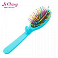 Wholesale girl's portable travelling folding Hair Brush 1