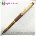 Acrylic nail brush double colors wooden