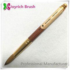 	Acrylic nail brush double colors wooden handle with best kolinsky hair