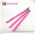 gel nail brush best kolinsky hair pink metal handle 3