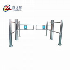 Hot selling 304 stainless steel swing supermarket turnstile door in china