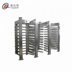 three channels fingerprint reader gate full height turnstile price revolving tri