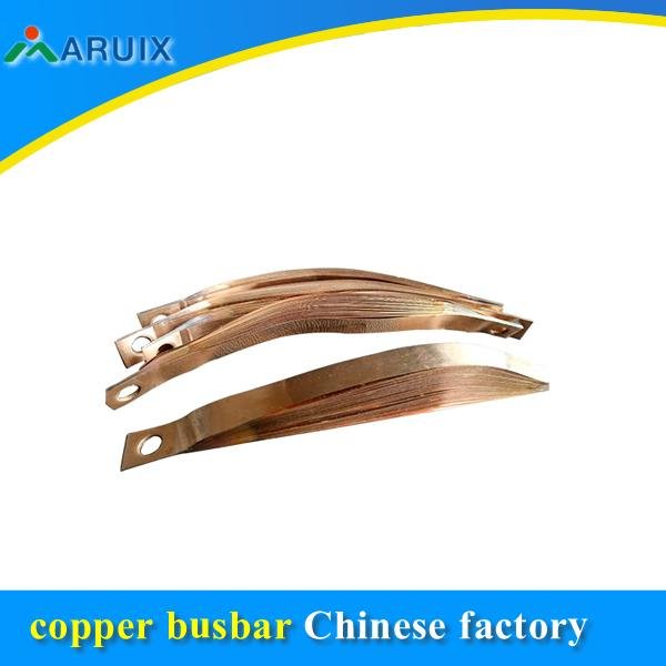 Large current insulation copper braids flexible wire connector 3