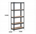 warehouse storage rack light duty boltless rivet shelving