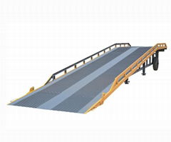 Material mechanical mobile truck ramp dock leveler yard ramp