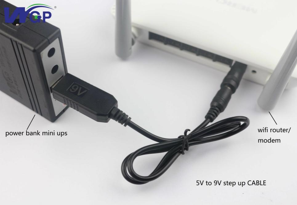 WGP computer dc cable 5V 2A step up 9V 12V micro usb charger cable 2