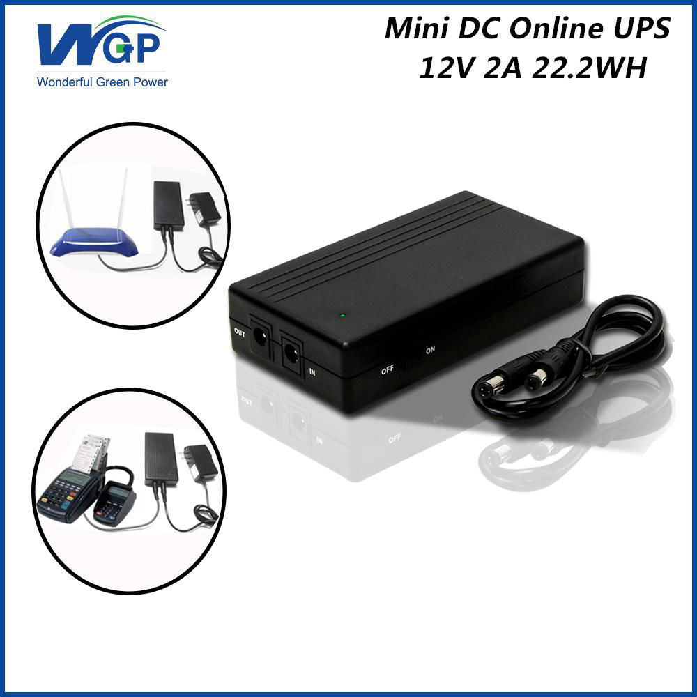 Network system lithium ion battery backup intelligent pl   able mini ups 12v