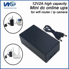 High capacity home storage power ups ip camera battery backup dc online ups