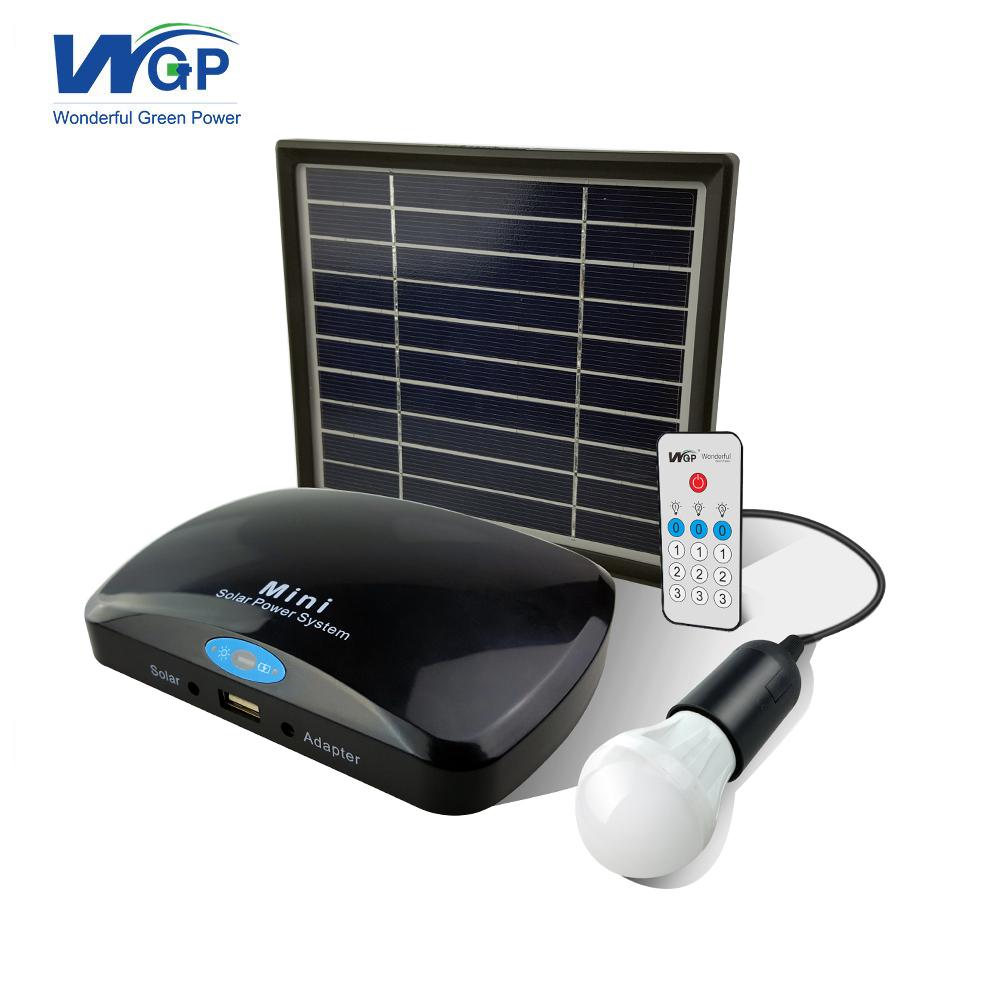 Multifunctional solar powered mini project home solar lighting system 5