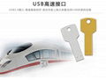 Color Metal U Disk 2G to 32G Customized Logo Key USB Memory Stick