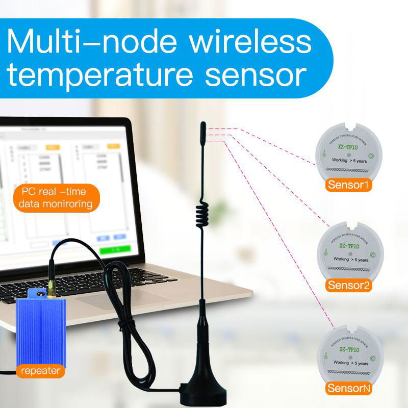 433mhz 470mhz Wireless Temperature Sensor Data Logger 868mhz 915mhz