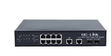 8-Port 100Mbps+ 2-Combo Port Switch with 8-Port PoE NC-PUS010GF 1