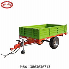 2ton single axle hydraulic dump trailer