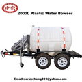 2000L plastic water tank trailer