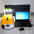 Portable solar generator lighting system outdoor 220V ac dc inverter storage pow 4