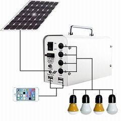 Portable solar power lighting system for