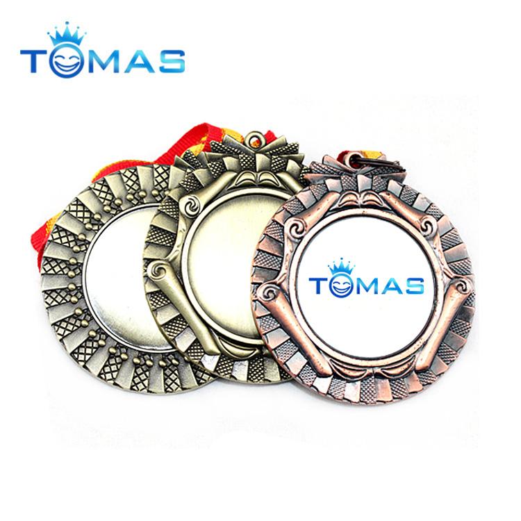 Hot sale custom cheap blank sports insert medals