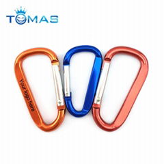 Common shaped aluminum carabiners