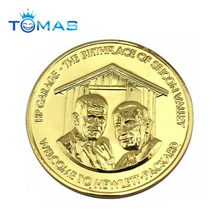 2018 customized hot sale souvenir coin gold coin