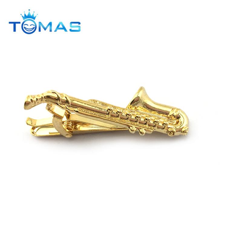 Trendy men metal simple necktie tie bar clasp clip gold tie clips for business 2