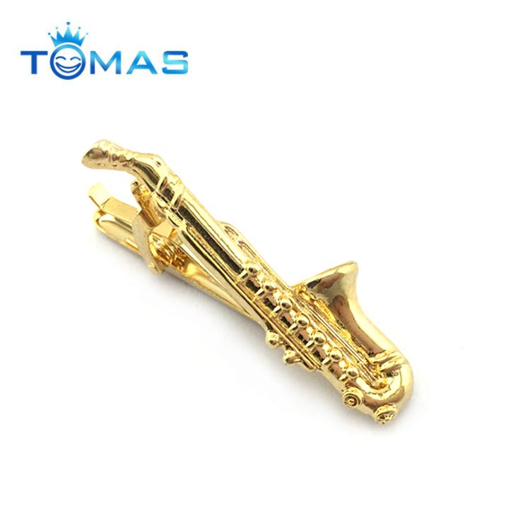 Trendy men metal simple necktie tie bar clasp clip gold tie clips for business 4