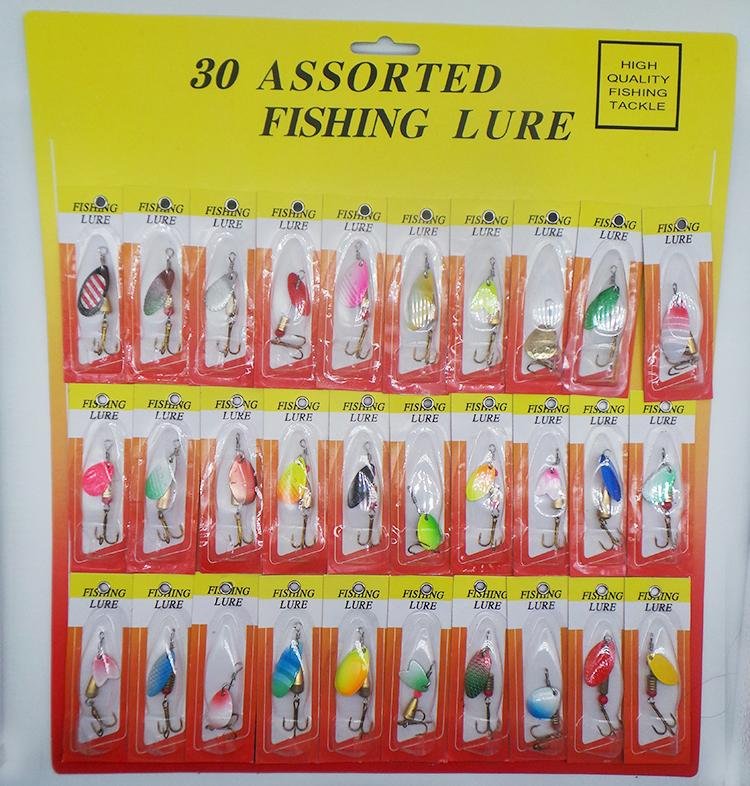 fishing spoon 30pcs/ set  fishing  spinner metal lure