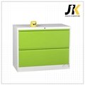 Colored two drawer lateral  cabinet 4
