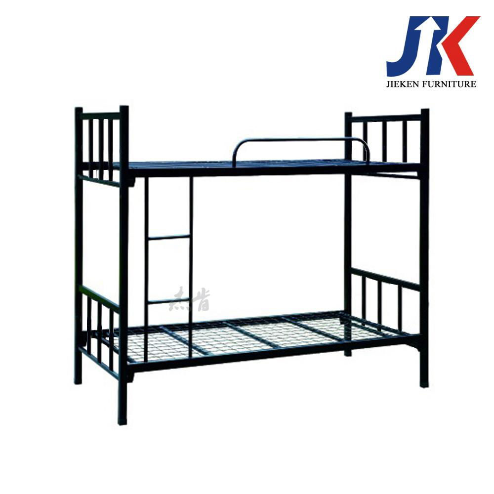 Cheap dormitory adult metal frame bunk beds for office school or army