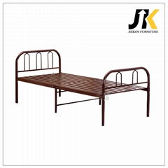 JIEKEN cheap metal adult single bed