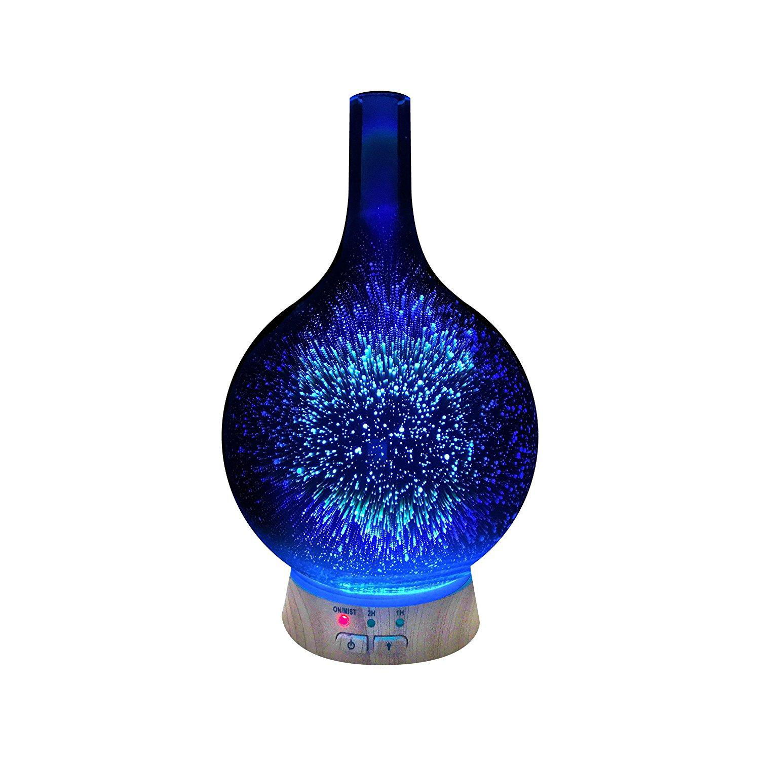 3D Glass Painting Essential Oil Diffuser Humidifier