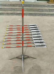 施工警戒线立柱可收缩不锈钢伞式支架