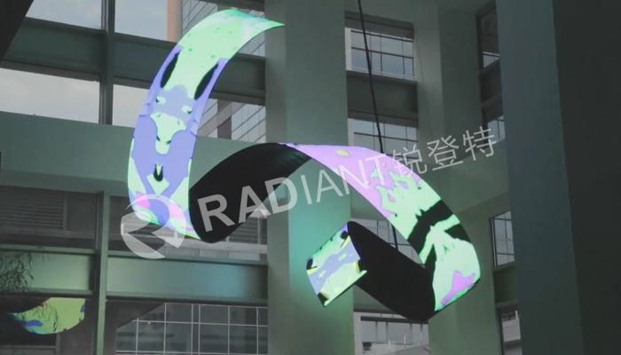 New style custom size full color rotating led display supplier with low price 3