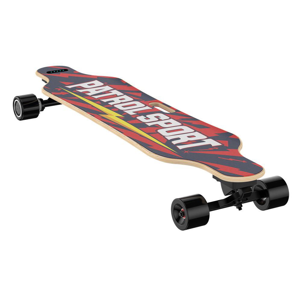 Electric four wheel skateboard Body feeling control  3