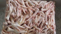 Frozen chicken feet and paws for sale