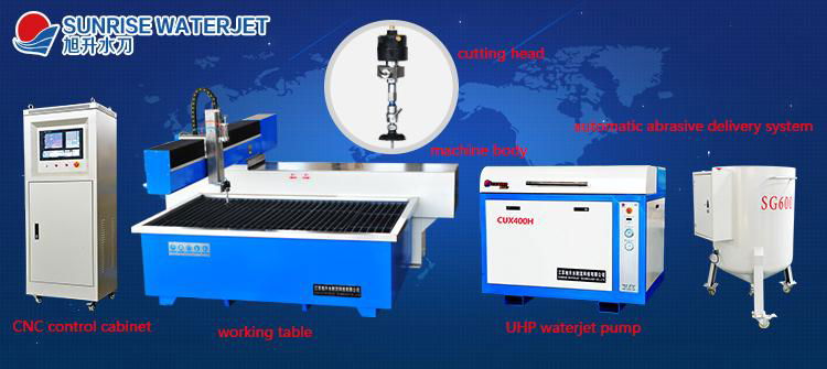 Abrasive waterjet cutting machine for metal cutting 2