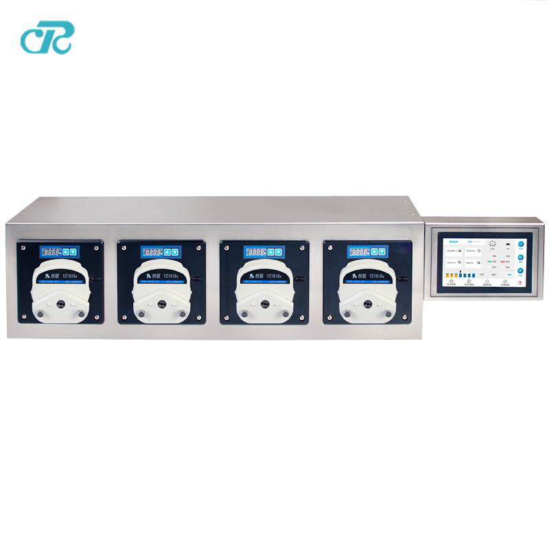 4 canned Peristaltic Pumps with canned heads