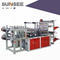 Semi-auto roll garbage bag making machine